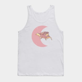 Sea Turtle Crescent - Rose Tank Top